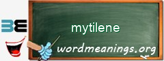 WordMeaning blackboard for mytilene